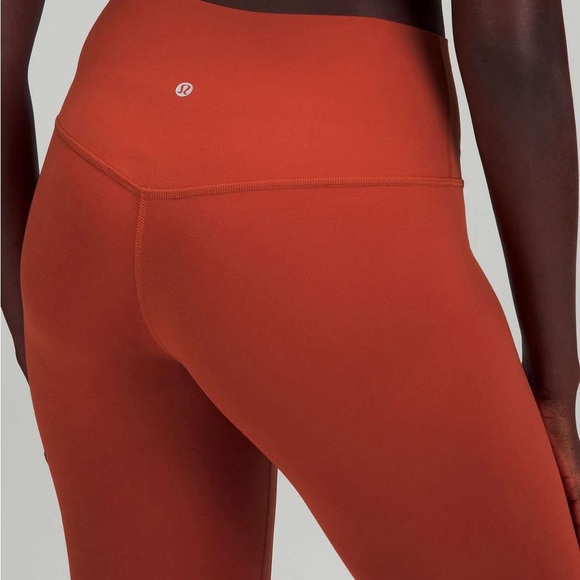 Lululemon Align High-Rise Pant 28” Nulu Cayenne Orange Woman W5CZ4S Size 6 - Picture 3 of 7